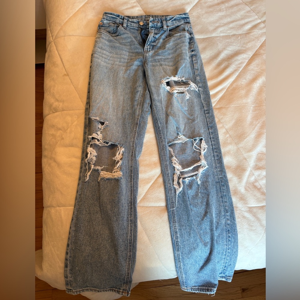 American Eagle Curvy 90s Straight Stretch Jean
